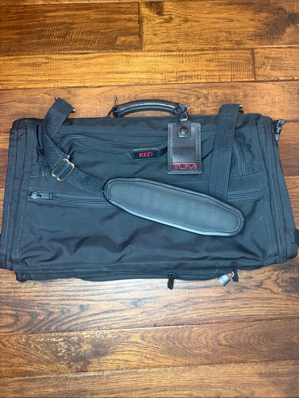 TUMI RED Alfa Black Men's Travel Duffel Bag